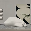 Modern Lazy Sofa Polar Bear Lazy Sofa 3d model