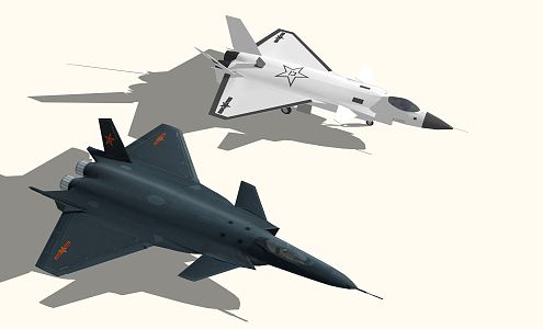 Modern fighter Chinese aircraft 3d model