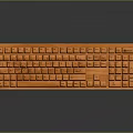 Orange Electronic Keyboard With Vibrant Color Sleek Design And Responsive Keys For Daily Use