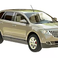 Beige SUV Car With Sleek Body Design Chrome Grille And Stylish Wheels Windows