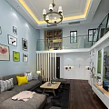 Nordic Apartment Building 3d model