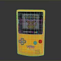Retro Yellow Game Boy Color Handheld Gaming Device With Pokémon Pikachu Screen