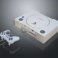 Sony PlayStation White Gaming Console With Wired Controller And Cable