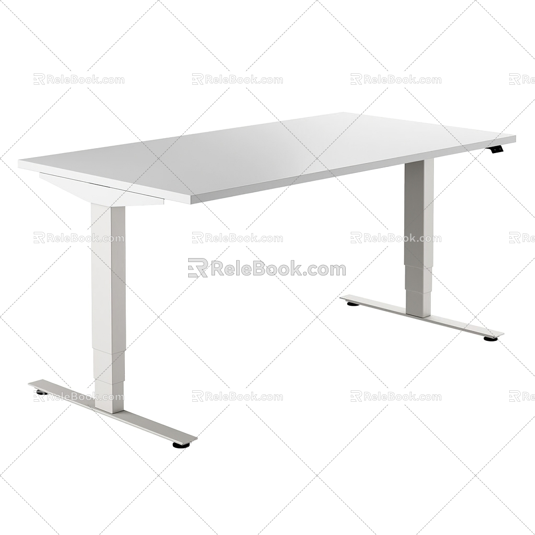 Modern electric lifting table 3d model