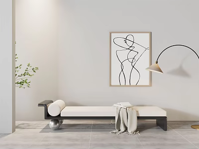Modern Sofa Bench 3d model