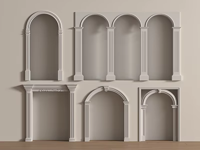 French door cover French pass cover hole 3d model