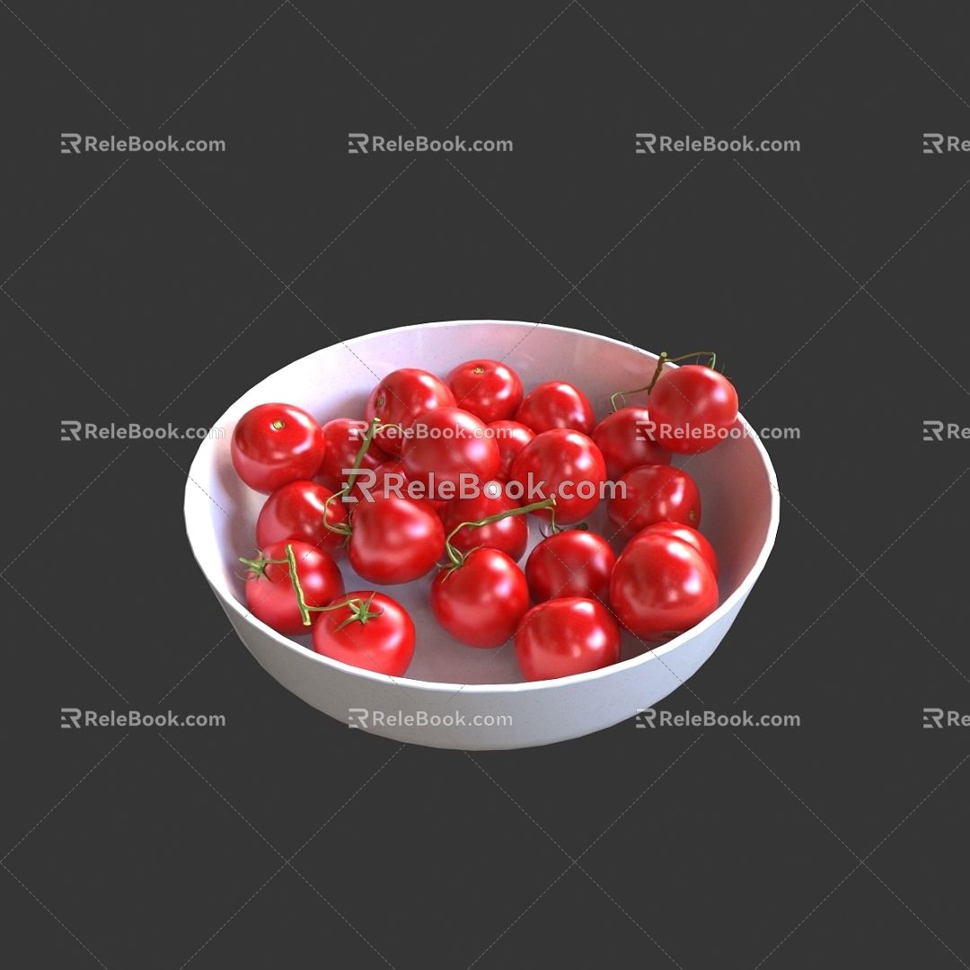 cherry tomatoes tomato fruit vitamin health 3d model