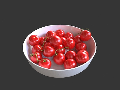 cherry tomatoes tomato fruit vitamin health 3d model