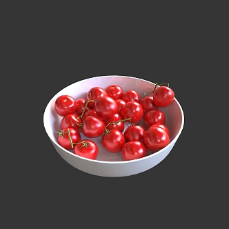 cherry tomatoes tomato fruit vitamin health 3d model