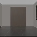 Modern Fashion Store Interior With Golden Framed Display Shelves White Counter And Various Products