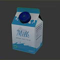 Fresh Milk Carton with Blue Cap Natural Cold Fresh 250ml Packaging