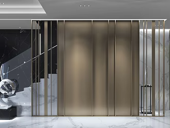 Modern Front Office Front Room 3d model