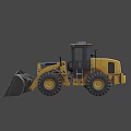 Powerful Utility Wheel Loader with Large Front Bucket Big Tires and Cab Design