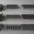 Chinese-style eaves line 3d model