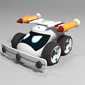 Cartoon character toy racing car racing car Saier number Karte ip hand office printable 3d model