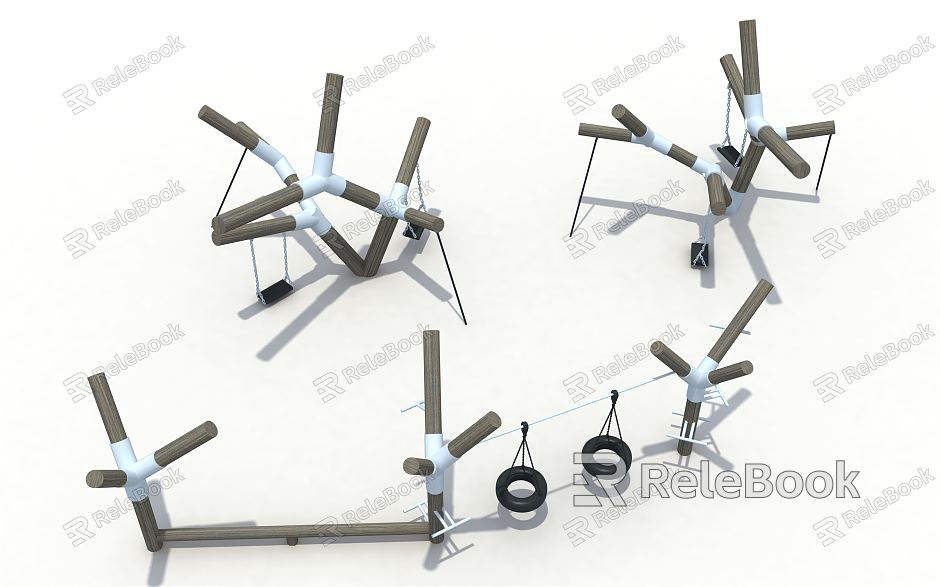 Modern swing amusement tree branch swing model