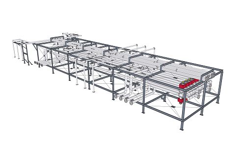 Modern Piping 3d model