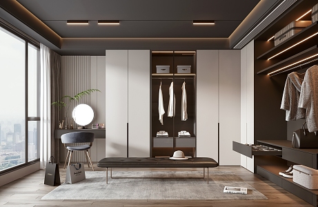 Modern Cloakroom 3d model