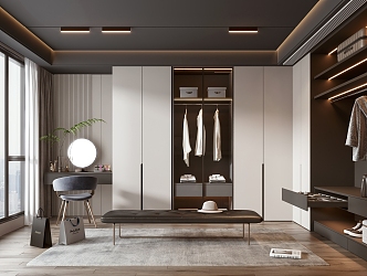 Modern Cloakroom 3d model