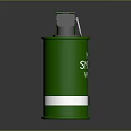 Green M18 Smoke Whistle Grenade With White Stripe And Tactical Design