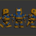 Modern Robot Figure Game Figure Minion 3d model