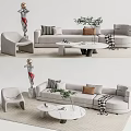 Modern Sofa Coffee Table Combination Sofa Coffee Table 3d model