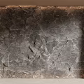 Textured Stone Background Wall With Illuminated Edges And Natural Pattern Design 3d model