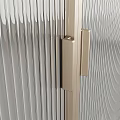 Modern Sliding Glass Doors with Textured Surfaces and Metal Frames for Interior