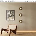 Decorative wall lamp Minimalist wall lamp 3d model