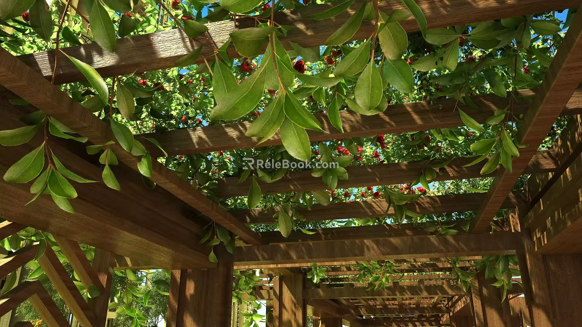 Modern Parthenocissus Corridor 3d model