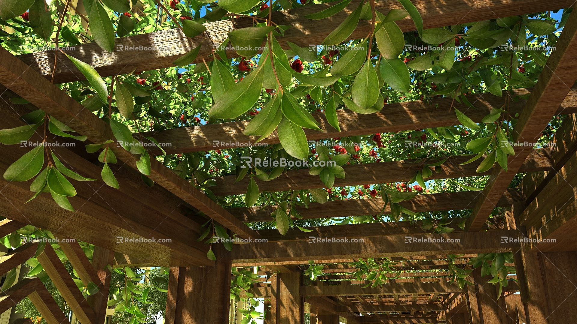 Modern Parthenocissus Corridor 3d model