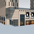 Modern Commercial Complex With Twin High Rise Towers And Connected Podium