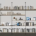 Modern Open Bookshelf Design With Multiple Wooden Shelves Books And Decorative Items