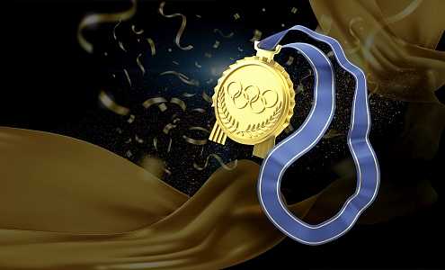 Modern Medals Olympic Medals Games Medals 3d model