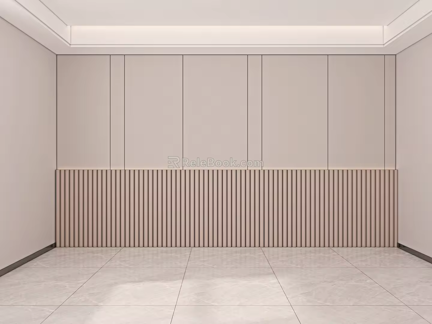 Modern background wall 3d model