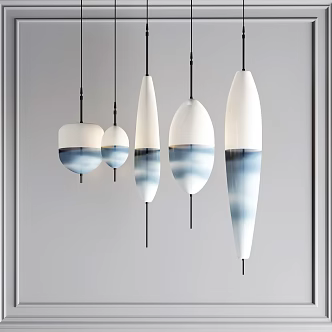 Modern chandelier 3d model