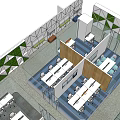 Modern Public Office Space With Open Layout Workstations Green Plants And Natural Light
