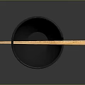 Simple Black Bowl And Chopsticks Tableware Combination For Dining Table Use 3d model