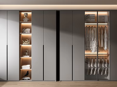 Modern wardrobe wardrobe combination