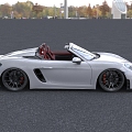 Porsche 718 Convertible Super Car Simple Edition 3d model