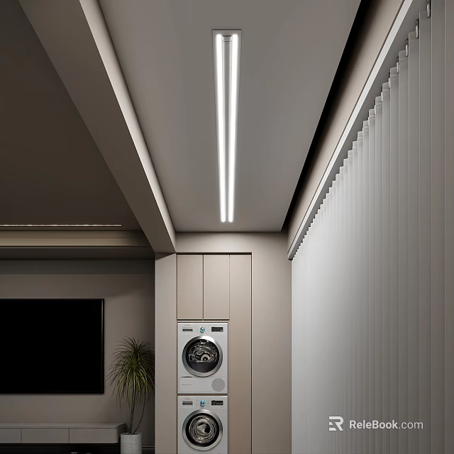 Modern Home Balcony Design With Green Plants And Comfortable Seating Space 3d model