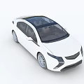 White Modern Car With Panoramic Sunroof Alloy Wheels And Sleek Design