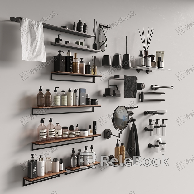 Modern Bathroom Small Towel Rack Storage Rack model