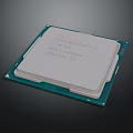 Intel Core i7 Processor Close Up View of Computer CPU Chip