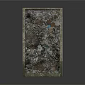 Green Metal Trash Container Filled With Mixed Waste And Debris