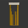 Modern Console Table Design With White Marble Top And Gold Vertical Legs