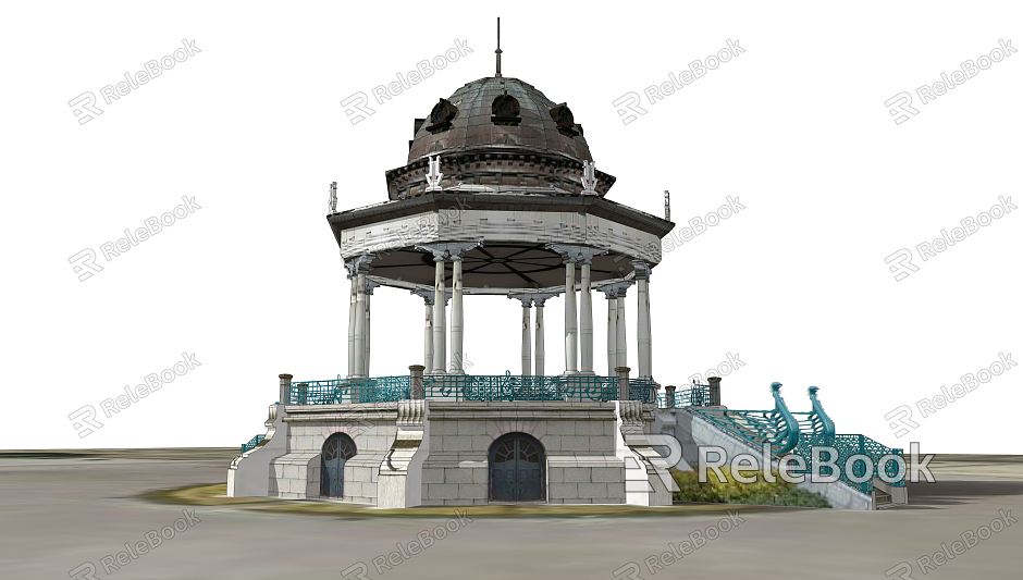 European-style pavilion model