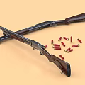 Shotgun Spray Sub-weapon Firearms Bullet Rifles 3d model