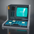 LOADMASTER Control Console Featuring Loading Display Screen Blue Buttons And Knobs