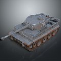 Modern Tank Tiger Tank Military Vehicle 3d model